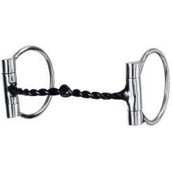 Weaver SS Twisted Snaffle D-Ring Bit