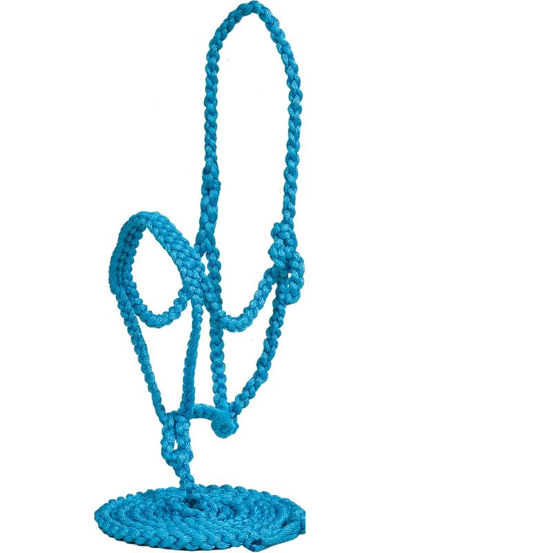 Mustang Flat Plaited Noseband Halter W/ Lead - Image 4