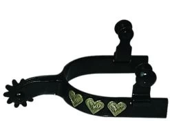 Western BS Silver Heart 10pt Youth Spurs