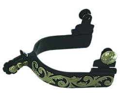 Western BS Floral Rosebud Ladies Spurs