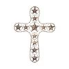 Decorative Cross W/ Stars & Barbwire