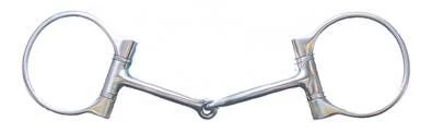 FG SS Brushed Dee Snaffle - 5 Inch Curved Mouth