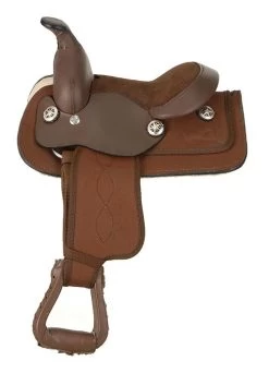 King Series Miniature Synthetic Western Saddle