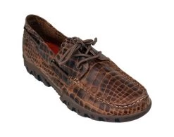 Ferrini Mens Print Belly Brown Loafers