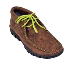 Ferrini Ladies Rogue Mocha/Lime Green Shoes