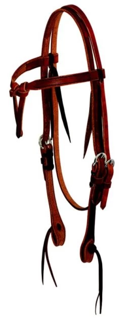 Cowboy Tack 5/8in Tied Front Browband Headstall