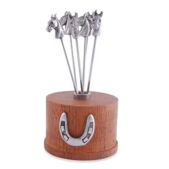 Vagabond House Equestrian Cheese Pick Set