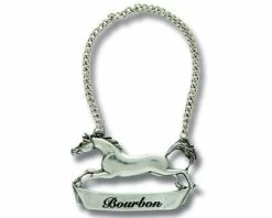 Vagabond House Bourbon Horse Stride Decanter Tag