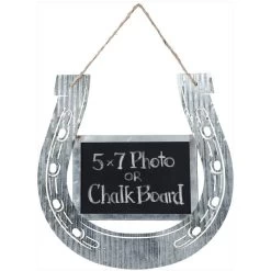 Corrugated Horseshoe Chalk Frame