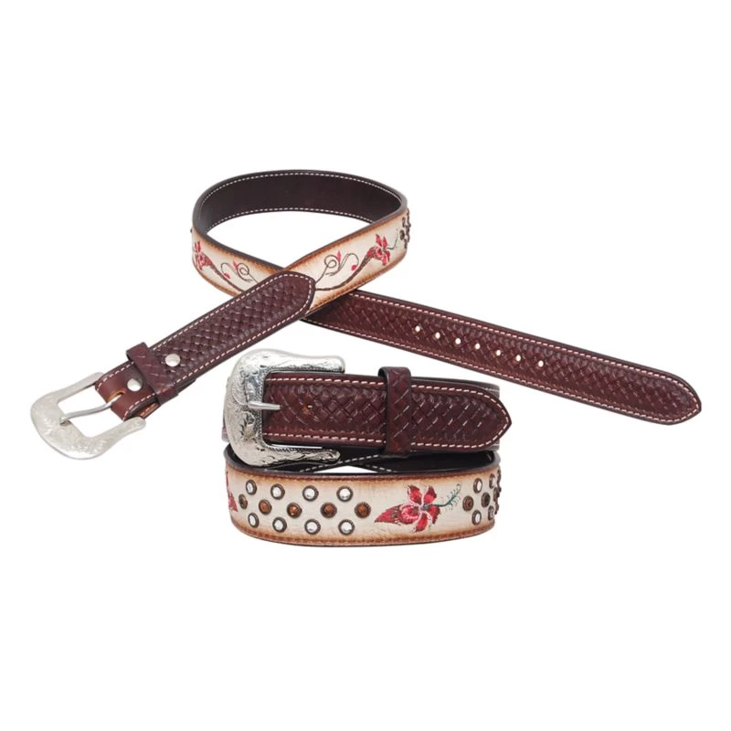 Circle Y Fire Lily Belt