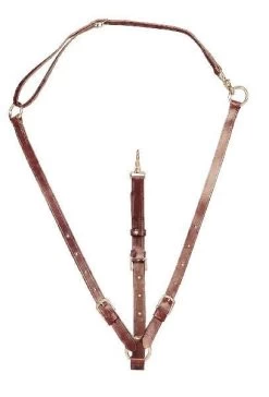 Adjust Training Martingale Neck Strap/Nickel Brn