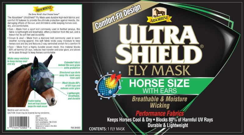 Absorbine Ultrashield Fly Mask - Image 3